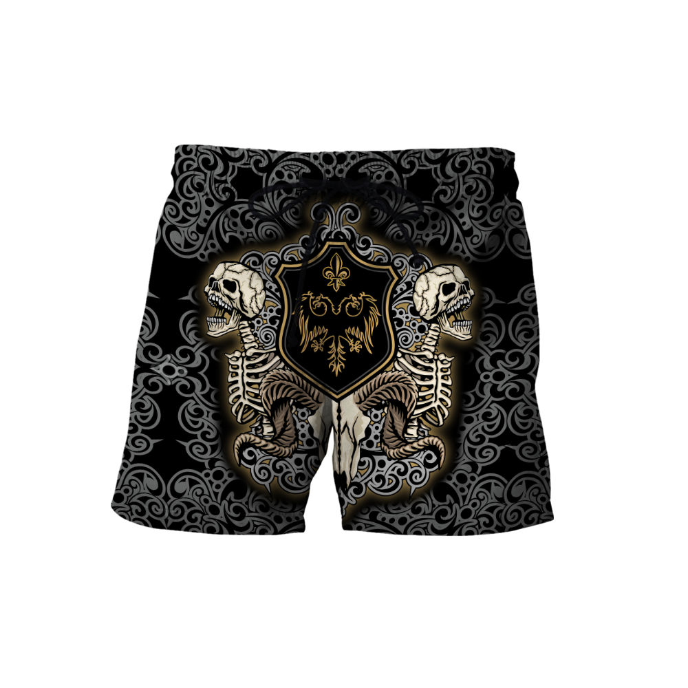 Gothic sign with skull and skeleton 3D all over printed for men and women HHT14082004
