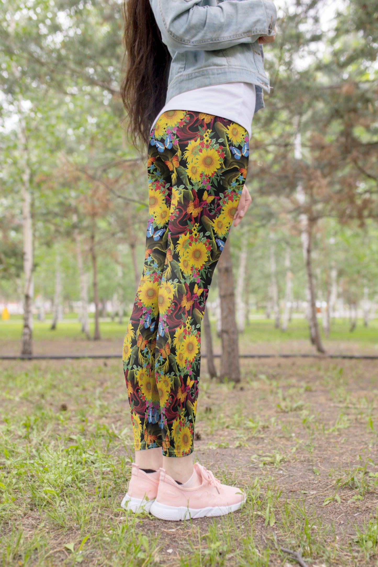 3D All Over Printing Beautiful Flower Chrysanthemum tree Legging-Apparel-Phaethon-Legging-XS-Vibe Cosy™