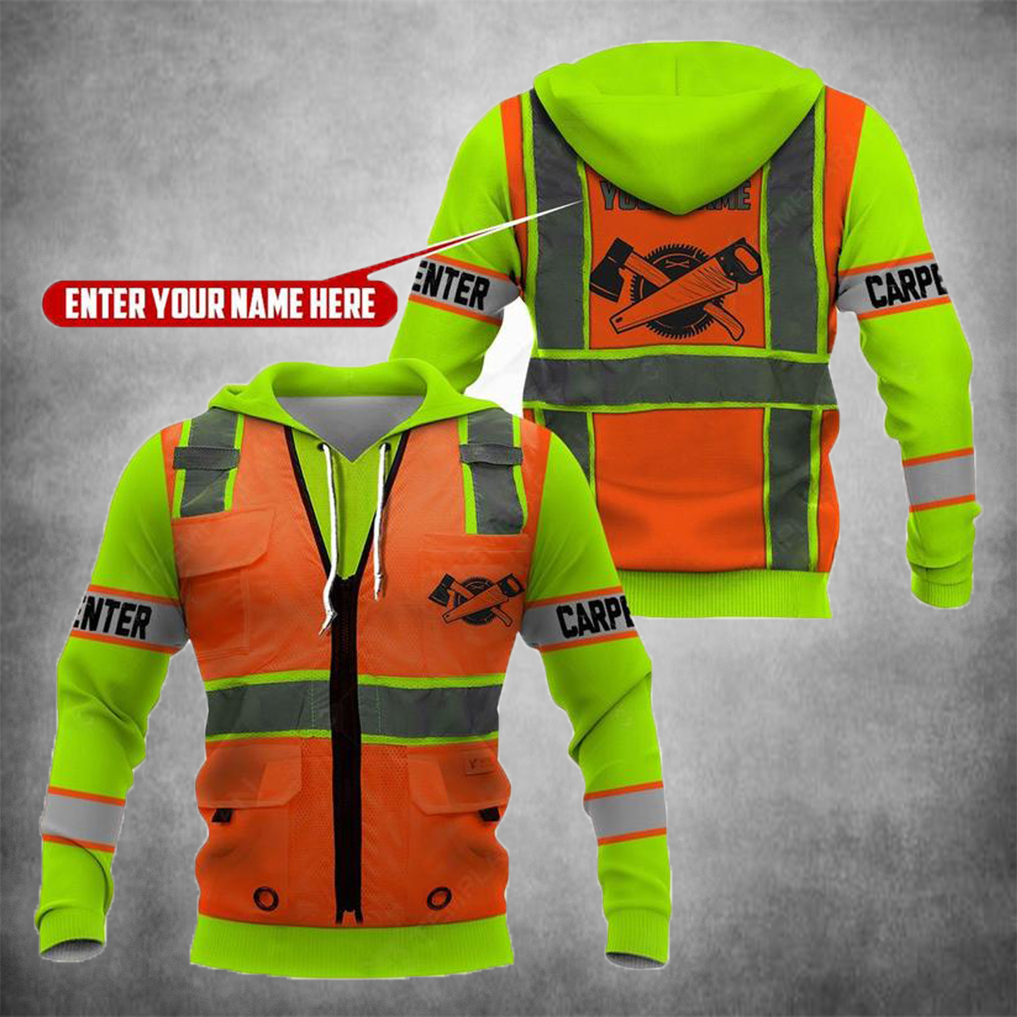Premium Custom Name Carpenter 3D All Over Printed Unisex