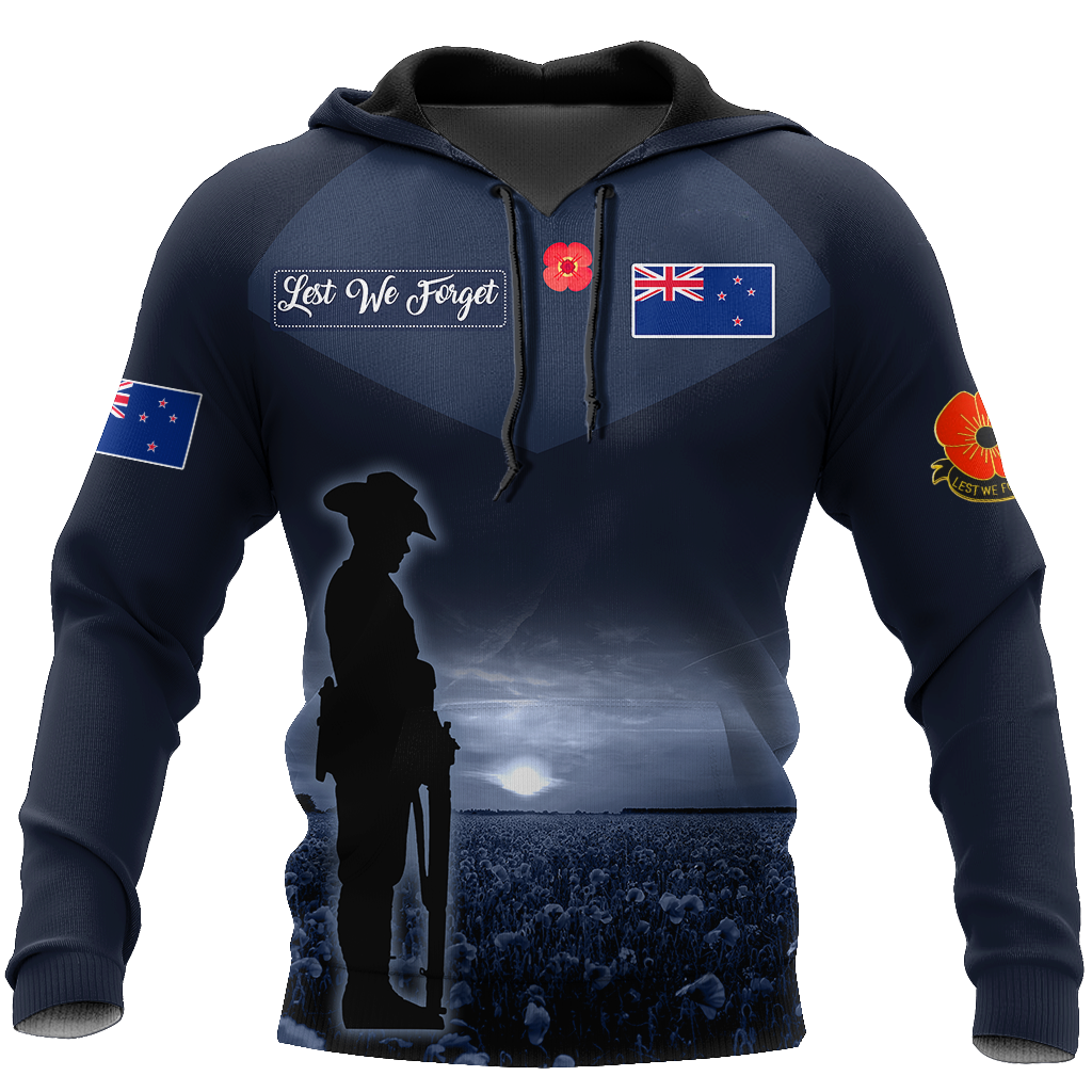 Premium Lest We Forget New Zealand Veteran 3D All Over Printed