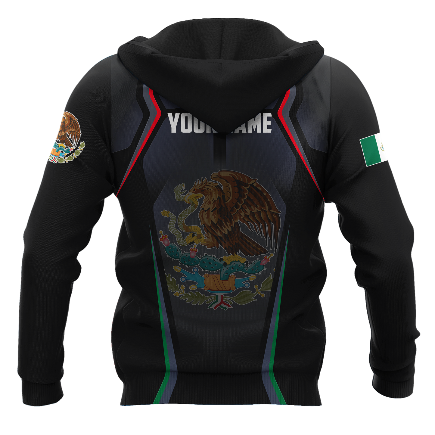 Persionalized Mexico 3D All Over Printed Hoodie