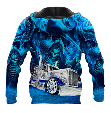 Premium Customized Name 3D All Over Printed Unisex Shirt For Trucker