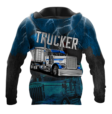 Premium Customized Name 3D All Over Printed Unisex Shirt For Trucker