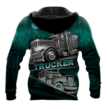 Premium Customized Name 3D All Over Printed Unisex Shirt For Trucker