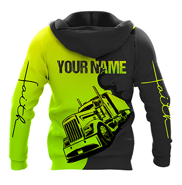 Premium Customized Name 3D All Over Printed Unisex Shirt For Trucker