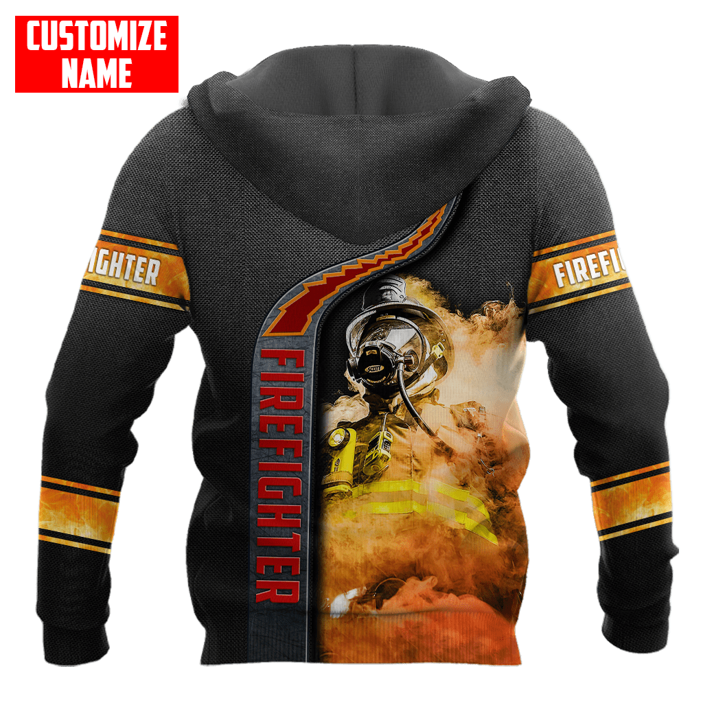 Customize Name Firefighter 3D All Over Printed Unisex Shirts