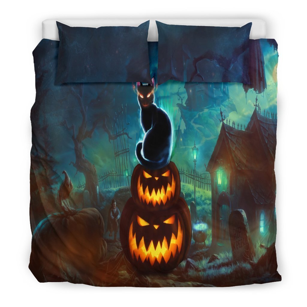 NP Halloween Bedding Set-6teenth World™-Bedding Set-US King-Vibe Cosy™