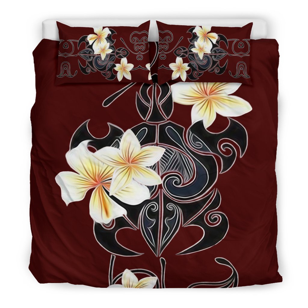 Hawaii Turtle Skillful Pattern Bedding Set - AH-BEDDING SETS-Alohawaii-US King-Black-Polyester-Vibe Cosy™