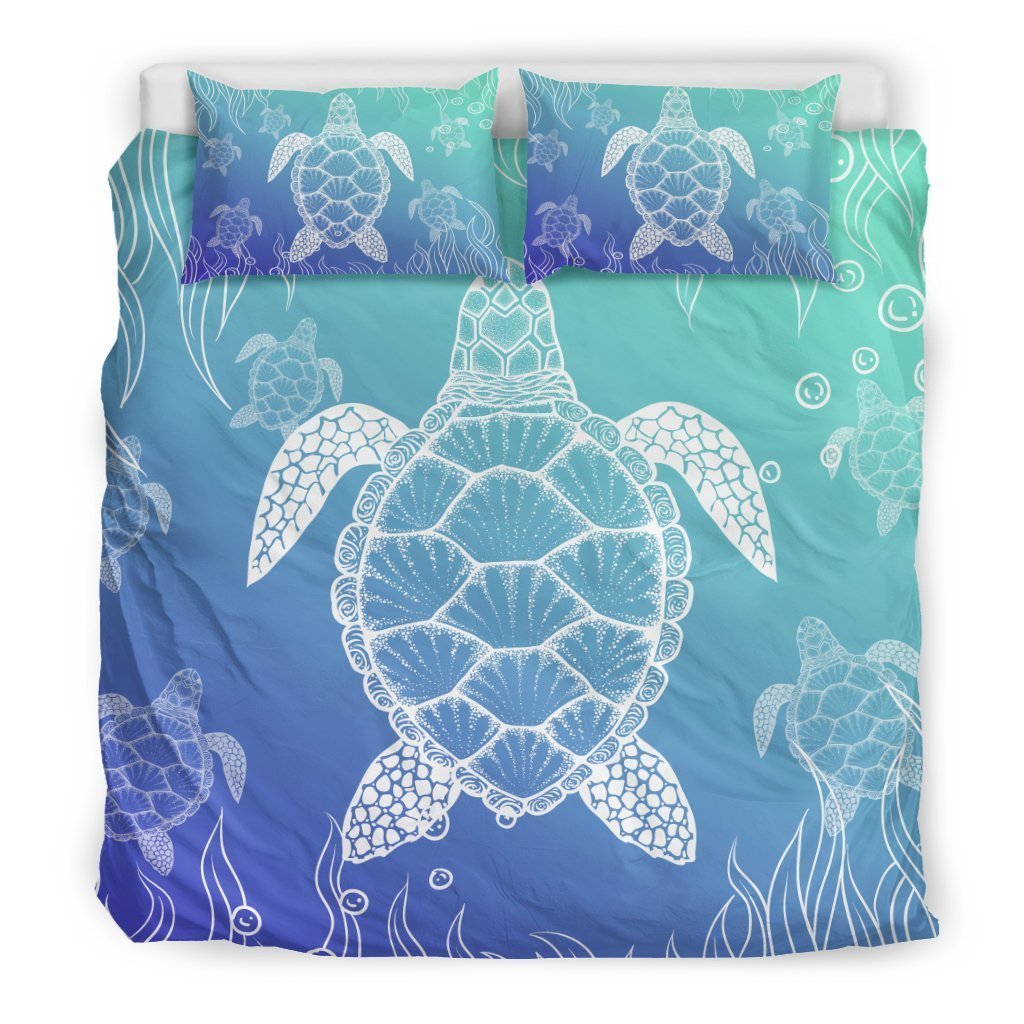 Turtle Bedding Set - AH-BEDDING SETS-Phaethon-US King-Black-Polyester-Vibe Cosyβ’