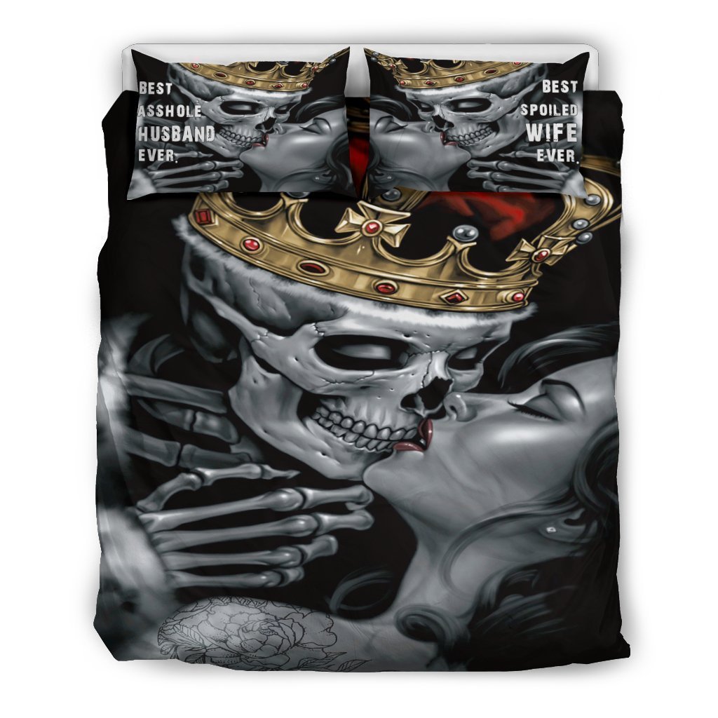 A*shole husband and sp*iled wife bedding sets-Bedding Set-6teenth Outlet-Full-Vibe Cosy™
