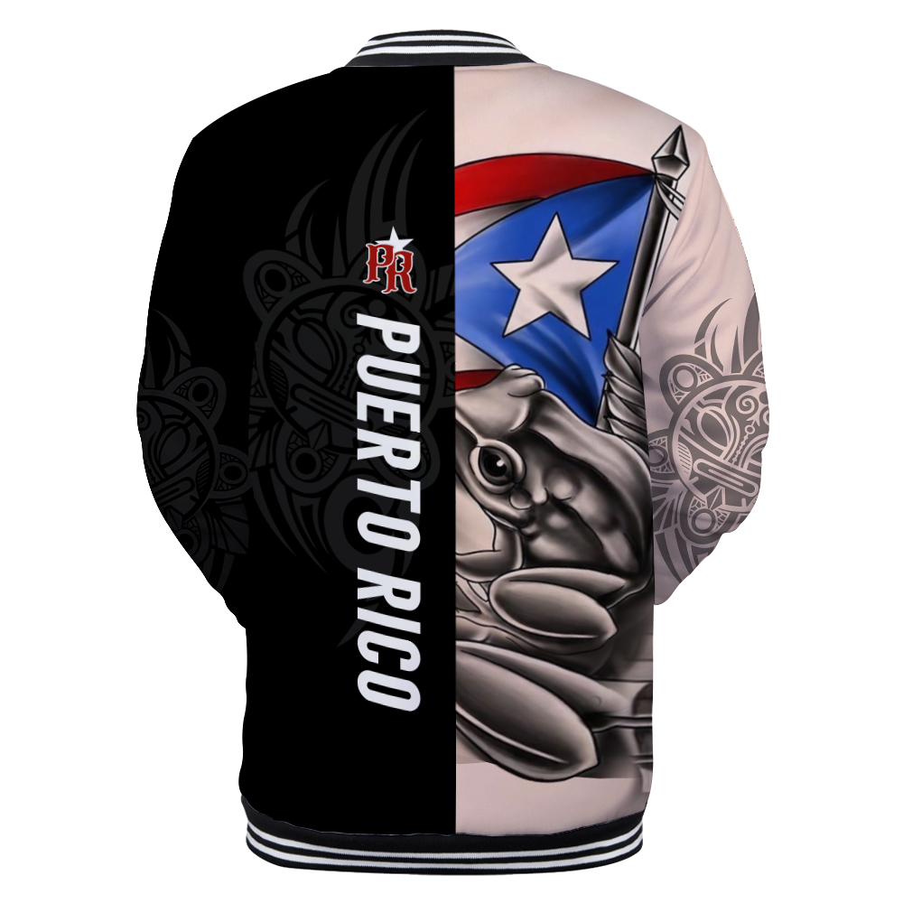 Customize Name Common Coquí Puerto Rico Baseball jacket For Men And Women MH23022104