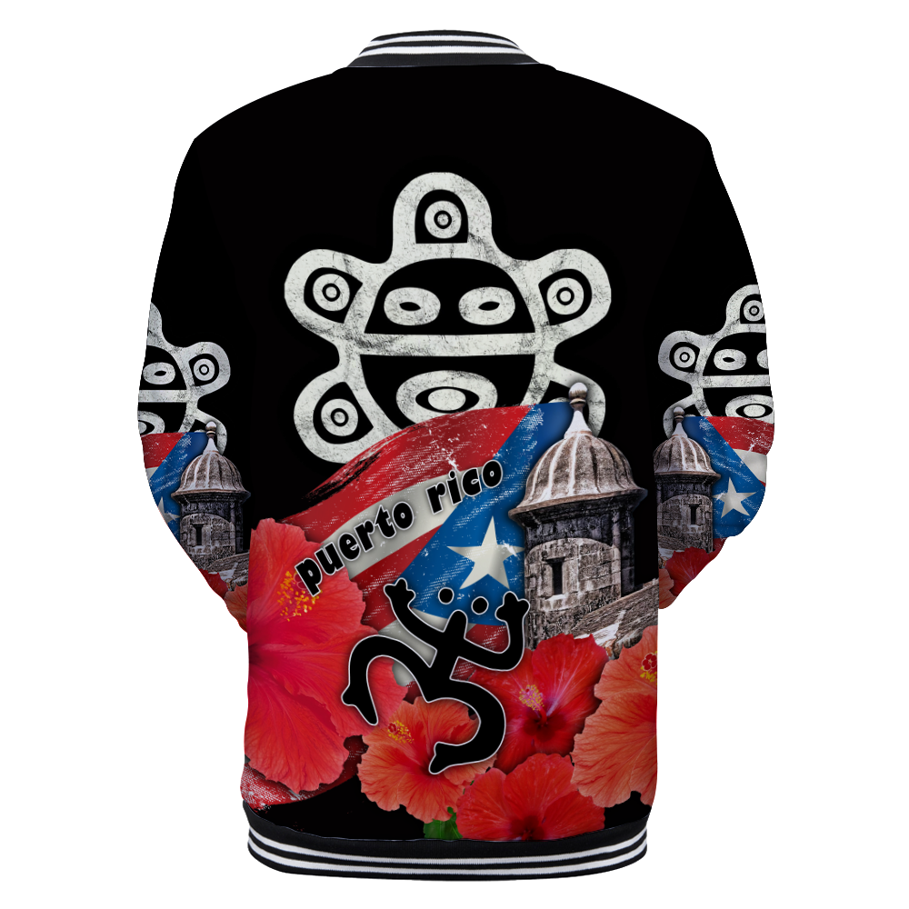 Customize Name Taino Puerto Rico Baseball jacket 3D All Over Printed Shirts MH23022103