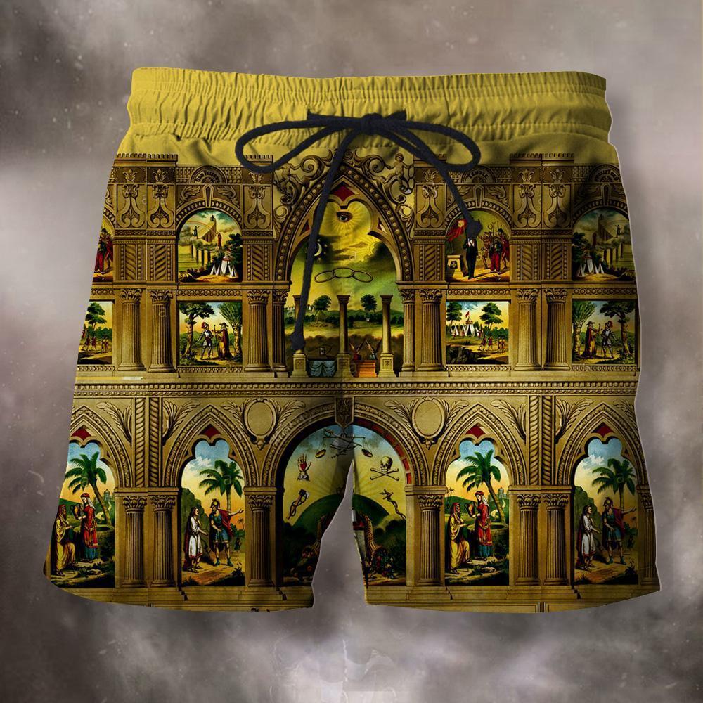3D All Over Print Odd Fellows History Hoodie-Apparel-HD09-Shorts-S-Vibe Cosy™