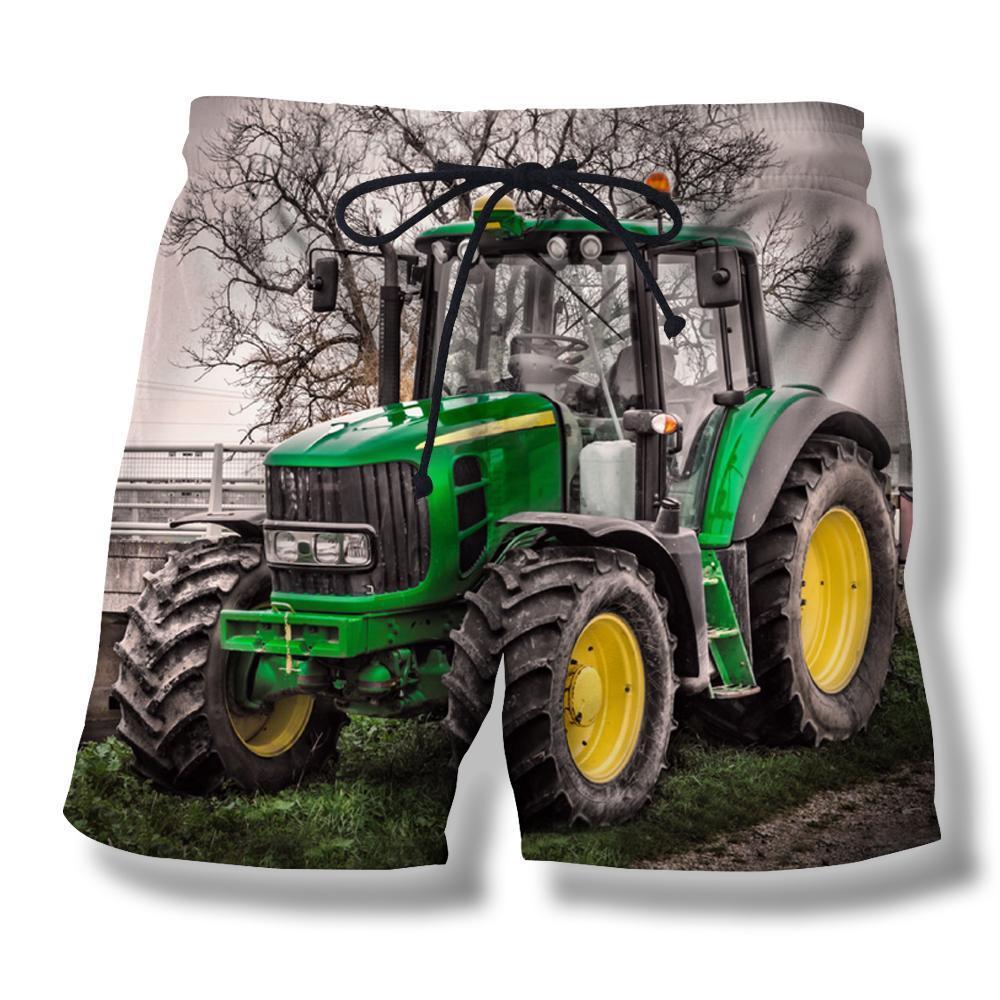 Green Tractor Hoodie-Apparel-HD09-Shorts-S-Vibe Cosy™