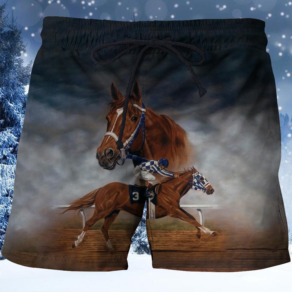 3D ALL OVER PRINTED SECRETARIAT HORSE SHIRTS AND SHORTS-Apparel-HP Arts-SHORTS-S-Vibe Cosy™
