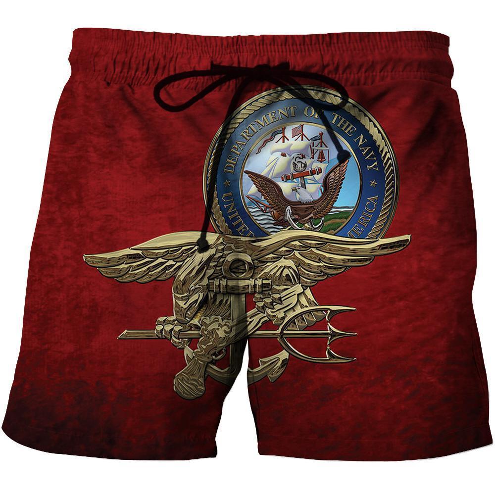 All Over Printed Navy Seals Trident Shirts-Apparel-HP Arts-SHORTS-S-Vibe Cosy™