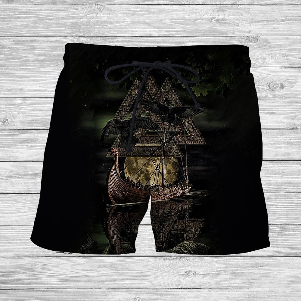 3D Printed Viking Ship Clothes-Apparel-HP Arts-SHORTS-S-Vibe Cosy™
