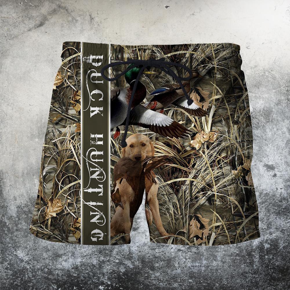 3D All Over Printed Duck Hunting Dog Hoodie-Apparel-HP Arts-Shorts-S-Vibe Cosy™