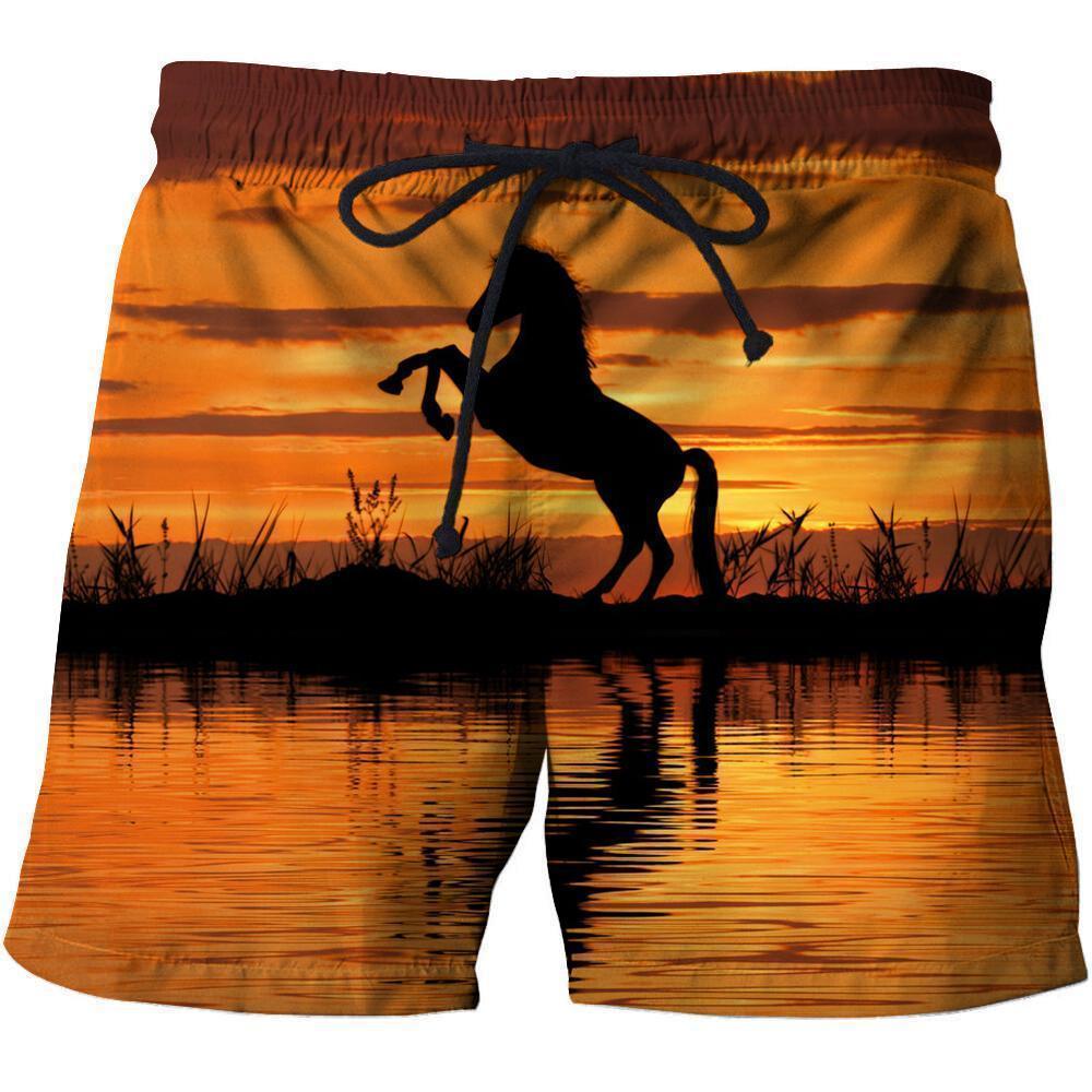 3D All Over Print Horse Sunset Shirts-Apparel-Phaethon-SHORTS-S-Vibe Cosy™