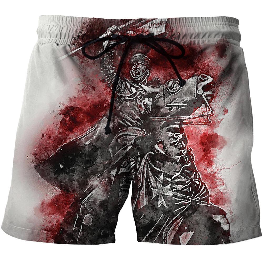 3D All Over Printed Templar Shirts-Apparel-HP Arts-SHORTS-S-Vibe Cosy™