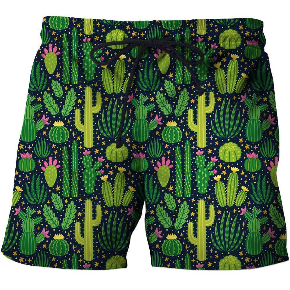 3D All Over Printing Green Cactus Shirt-Apparel-NTH-SHORTS-S-Vibe Cosy™