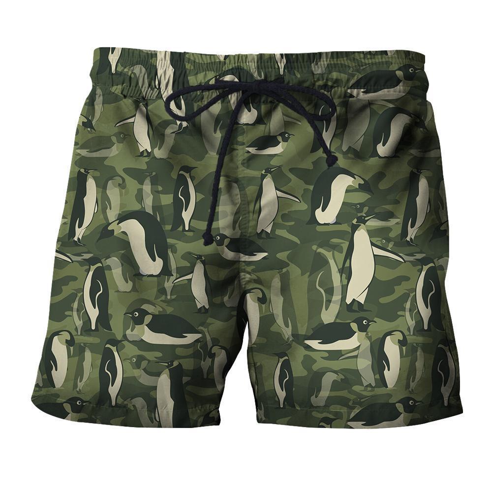 Camo Amazing Penguins Hoodie-Apparel-HD09-Shorts-S-Vibe Cosy™