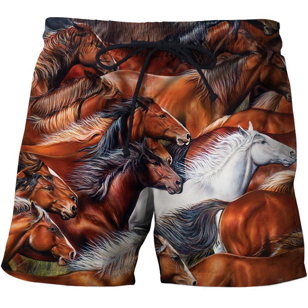 3D All Over Printing Horses Running Shirt-Apparel-Phaethon-SHORTS-S-Vibe Cosy™