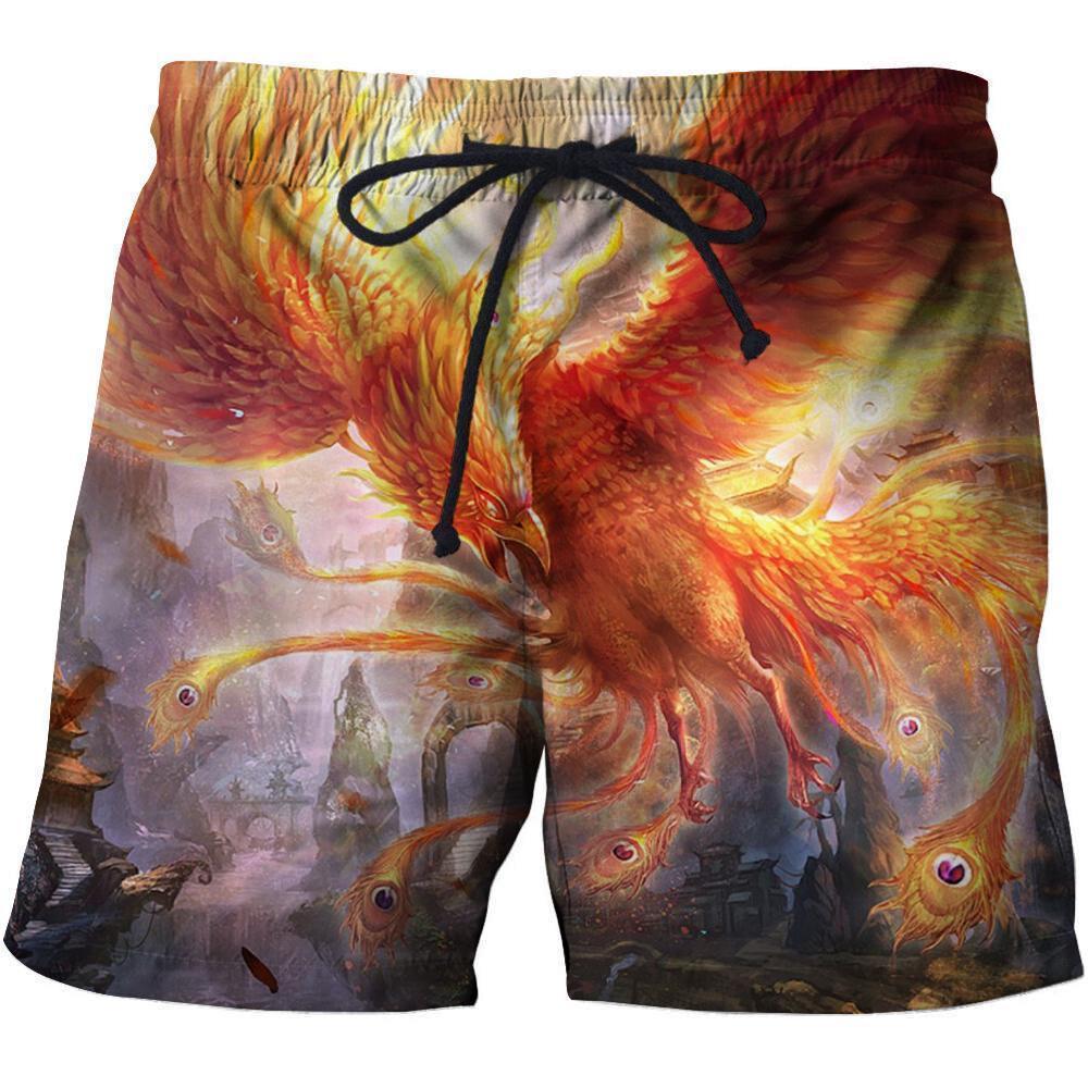 Surrealist Phoenix 3D All Over Printing Shirts-Apparel-Phaethon-SHORTS-S-Vibe Cosy™