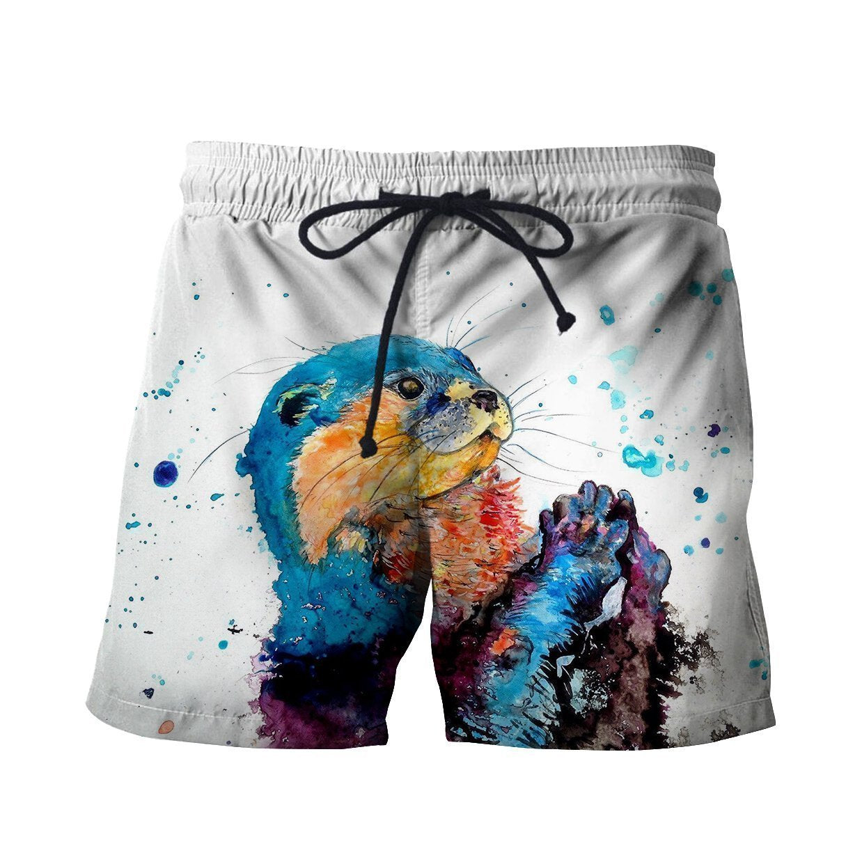 3D All Over Printed Otter T-shirt Hoodie-Apparel-HP Arts-T-Shirt-S-Vibe Cosy™