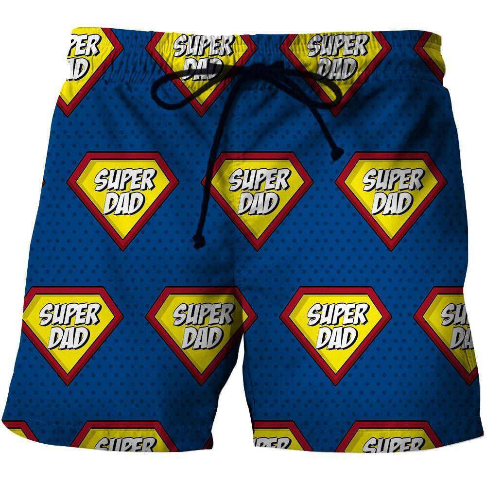 3D All Over Super Dad Hoodie-Apparel-Khanh Arts-Shorts-S-Vibe Cosy™