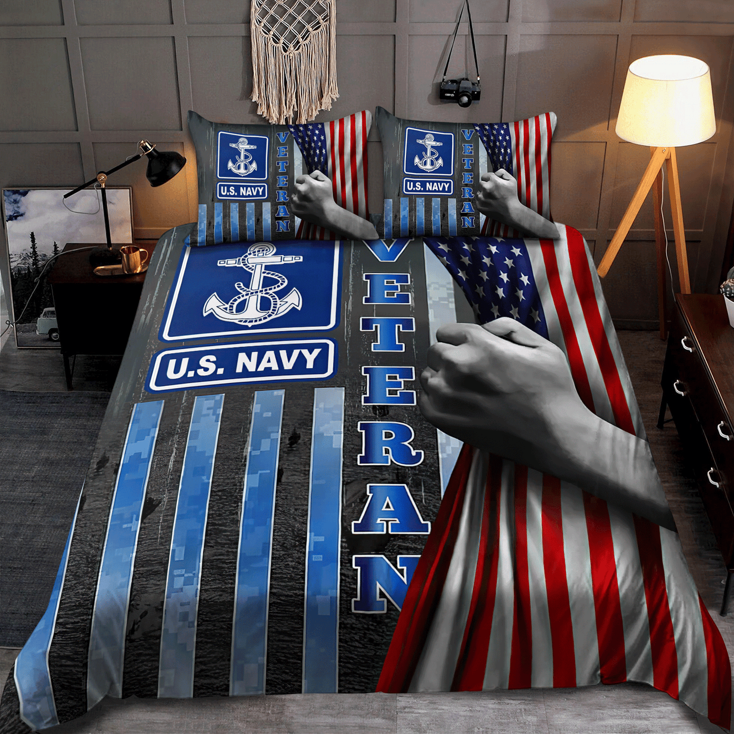 US Navy Veteran Bedding Set Proud Military AM21052107
