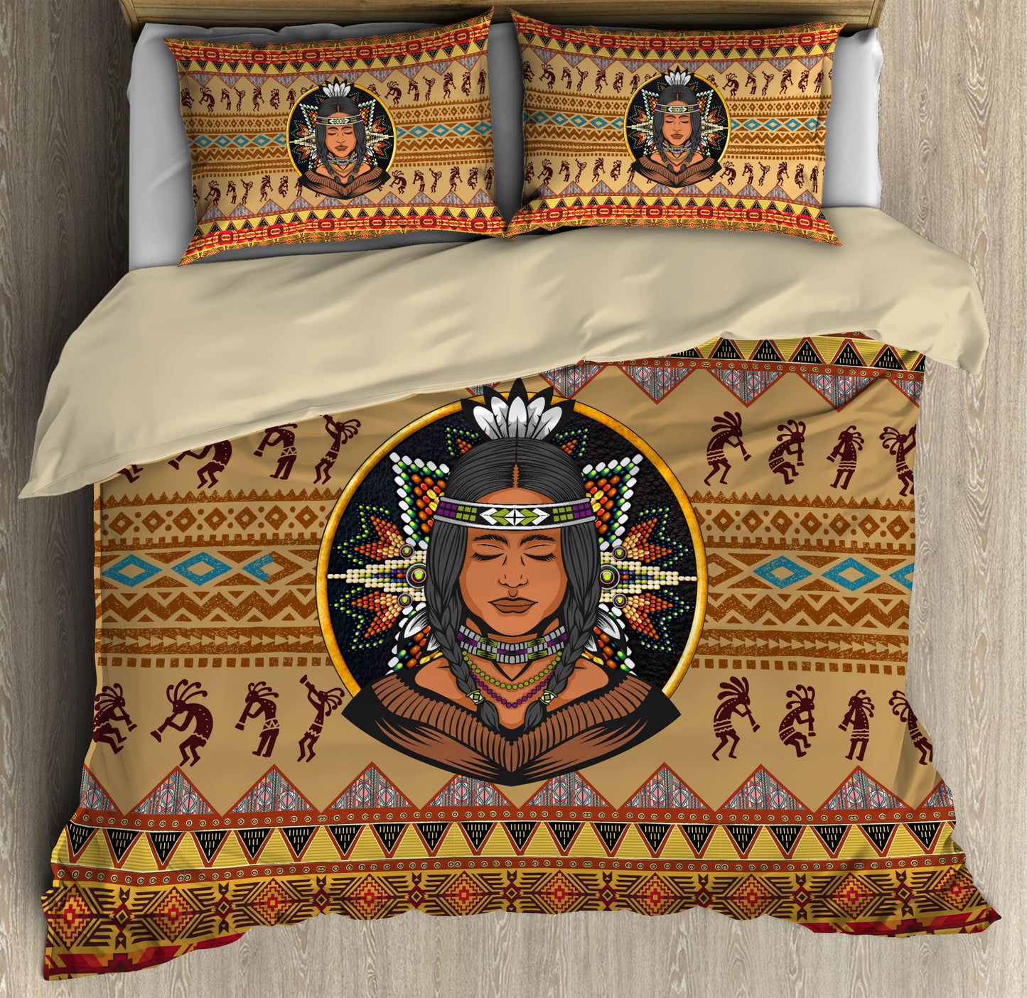 Native American 3D All Over Printed Bedding Set