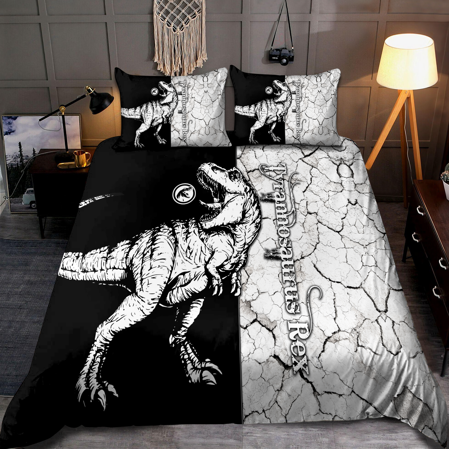 Tyrannosaurus Dinosaur 3D design printed Bedding set
