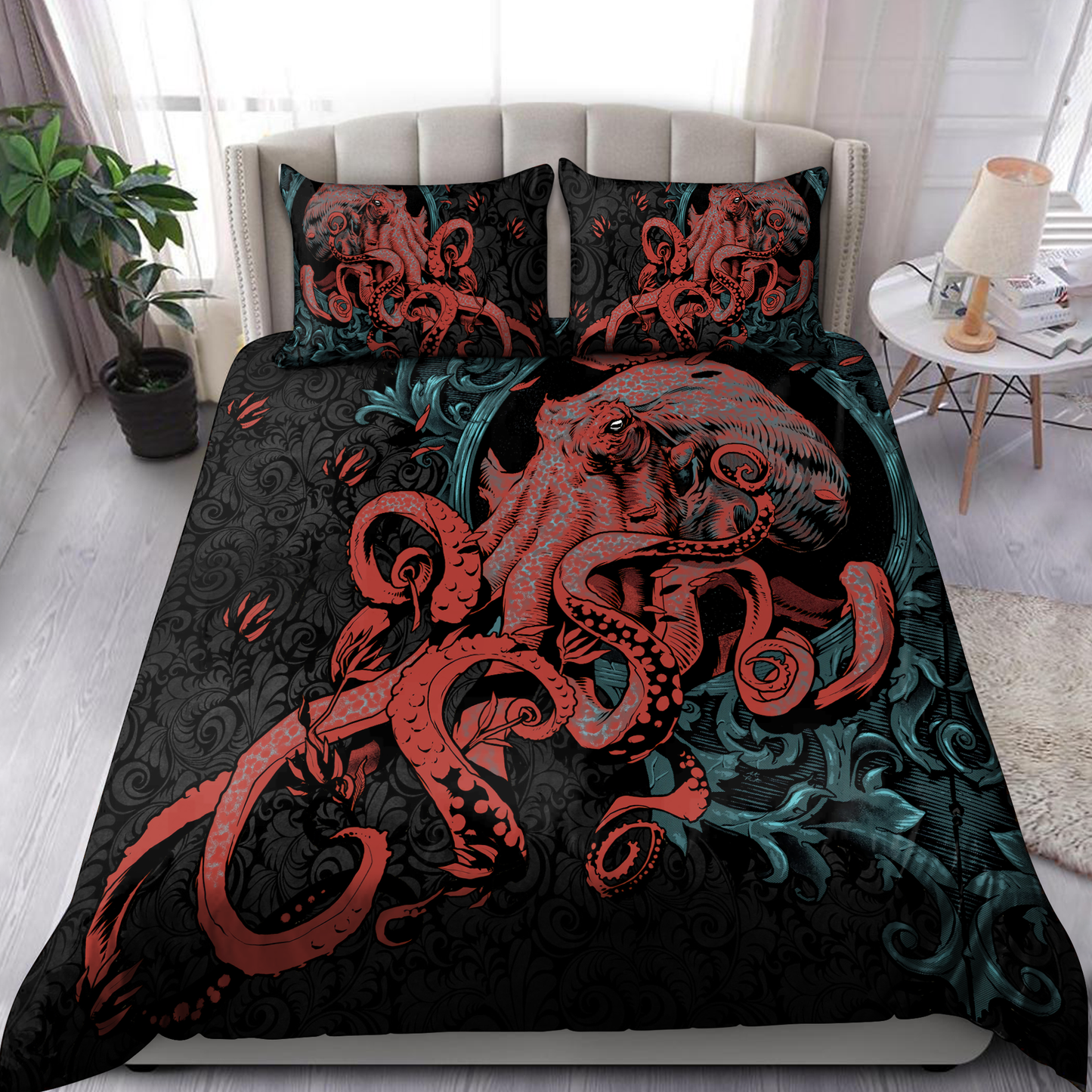 Premium Bedding Set Octopus Gothic Style ML