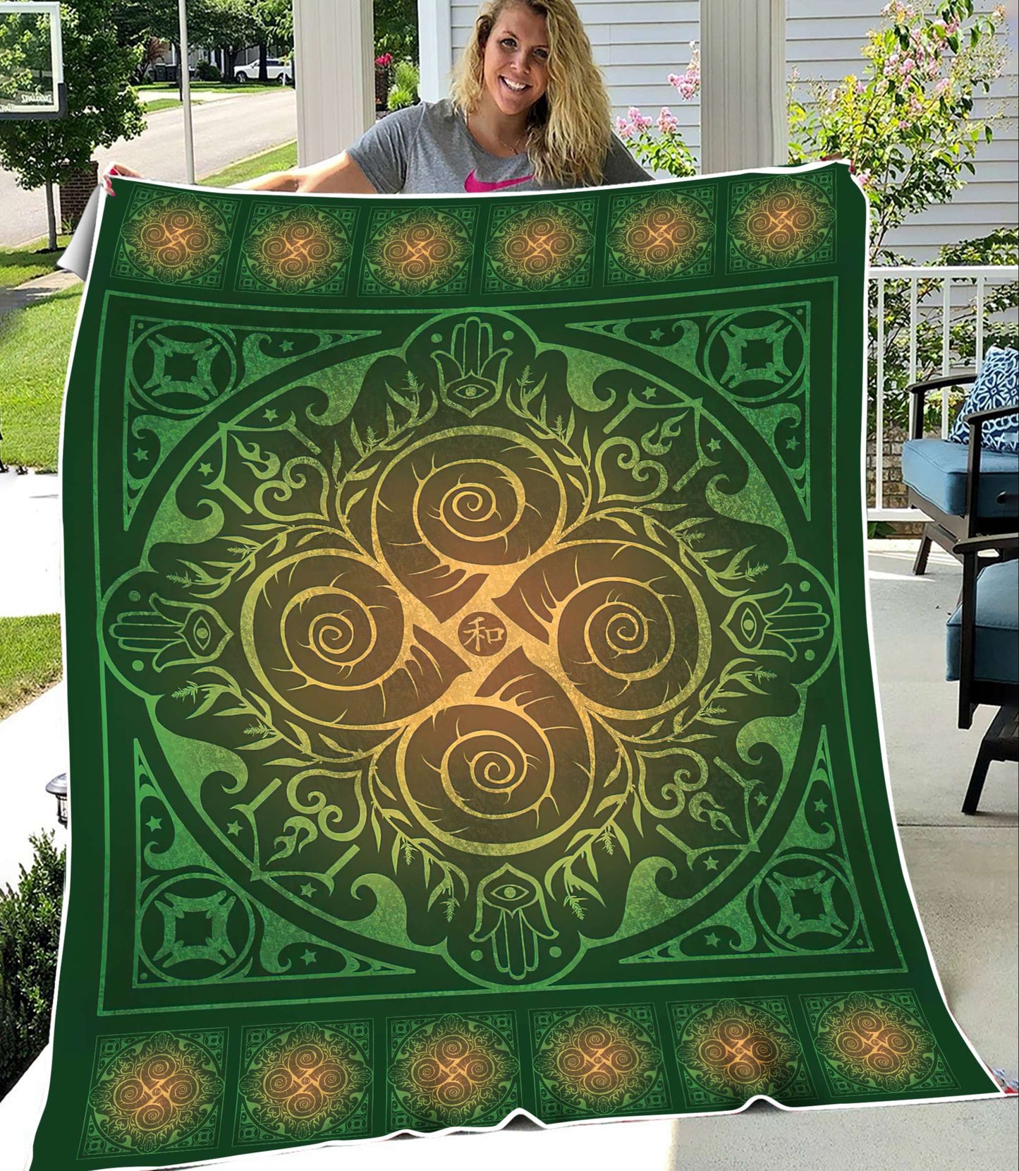 Mandala 3D All Over Printed Blanket