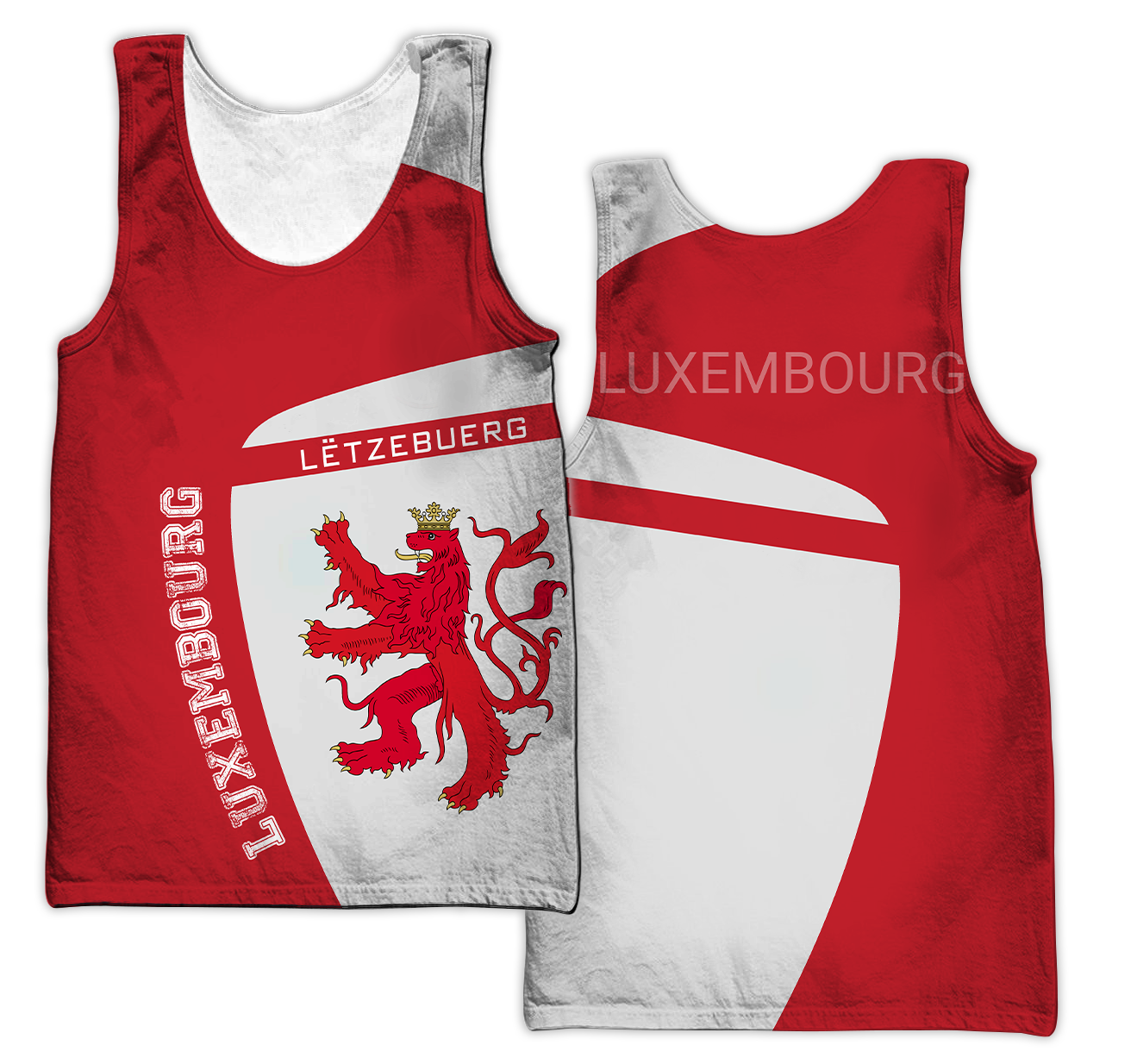Luxembourg 3D All Over Printed Shirts For Men And Women