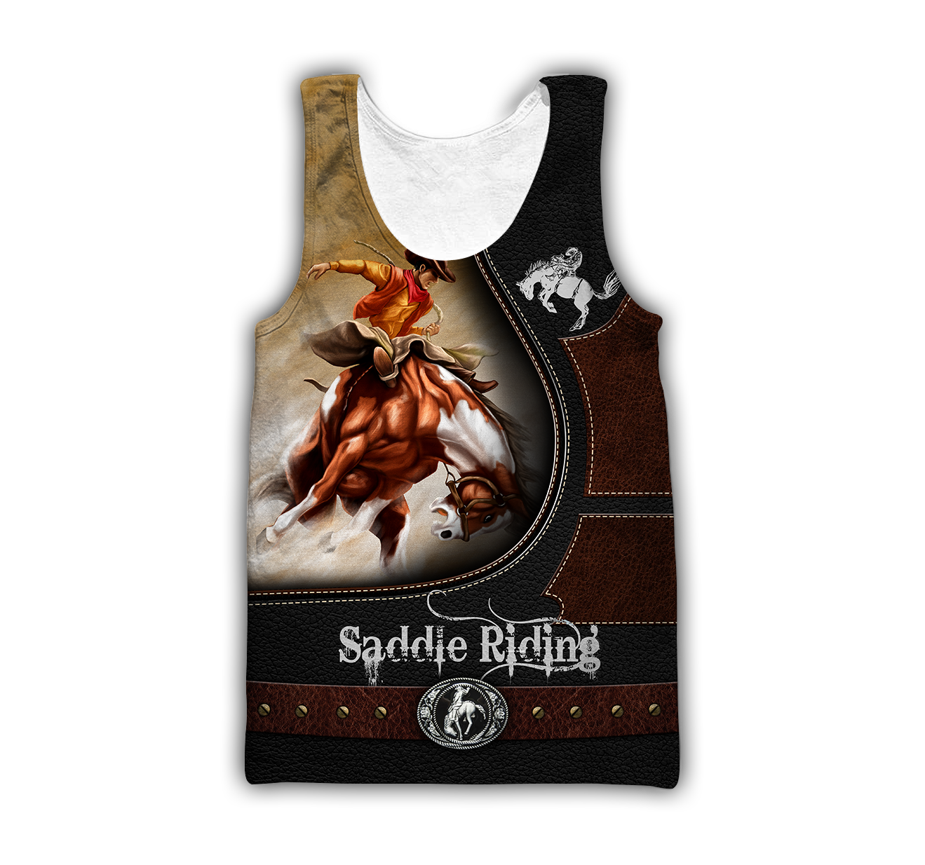 Personalized Name Rodeo 3D All Over Printed Unisex Shirts Bronc Saddle