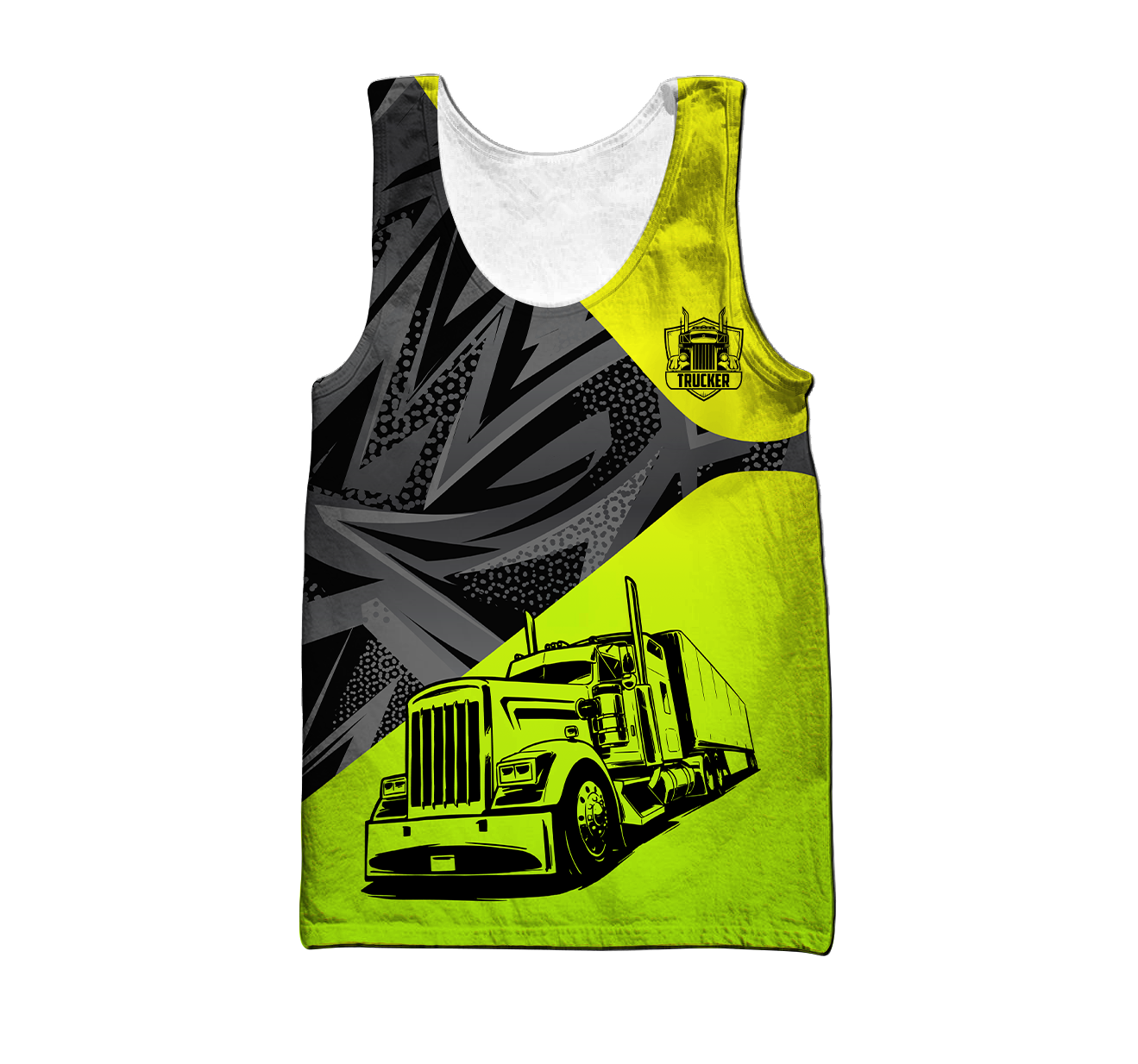 Premium Neon 3D Printed Trucker Shirts MEI