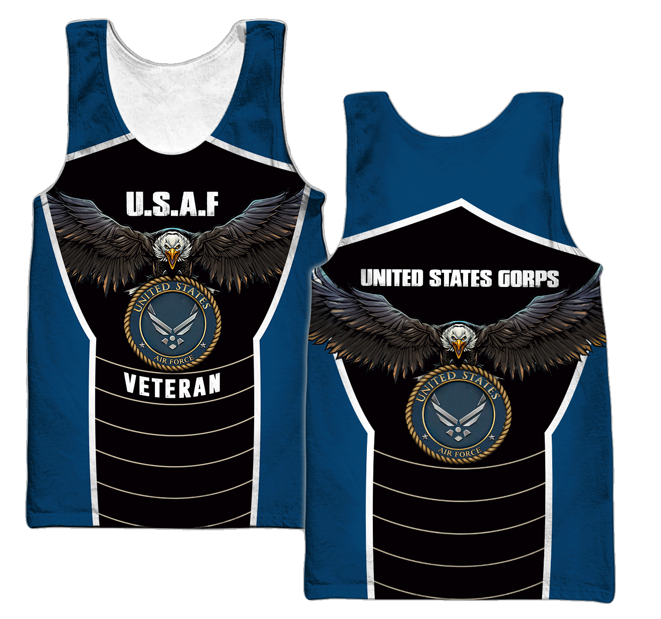 U.S Airforce veteran Eagle Pride design 3d print shirts VP21012101
