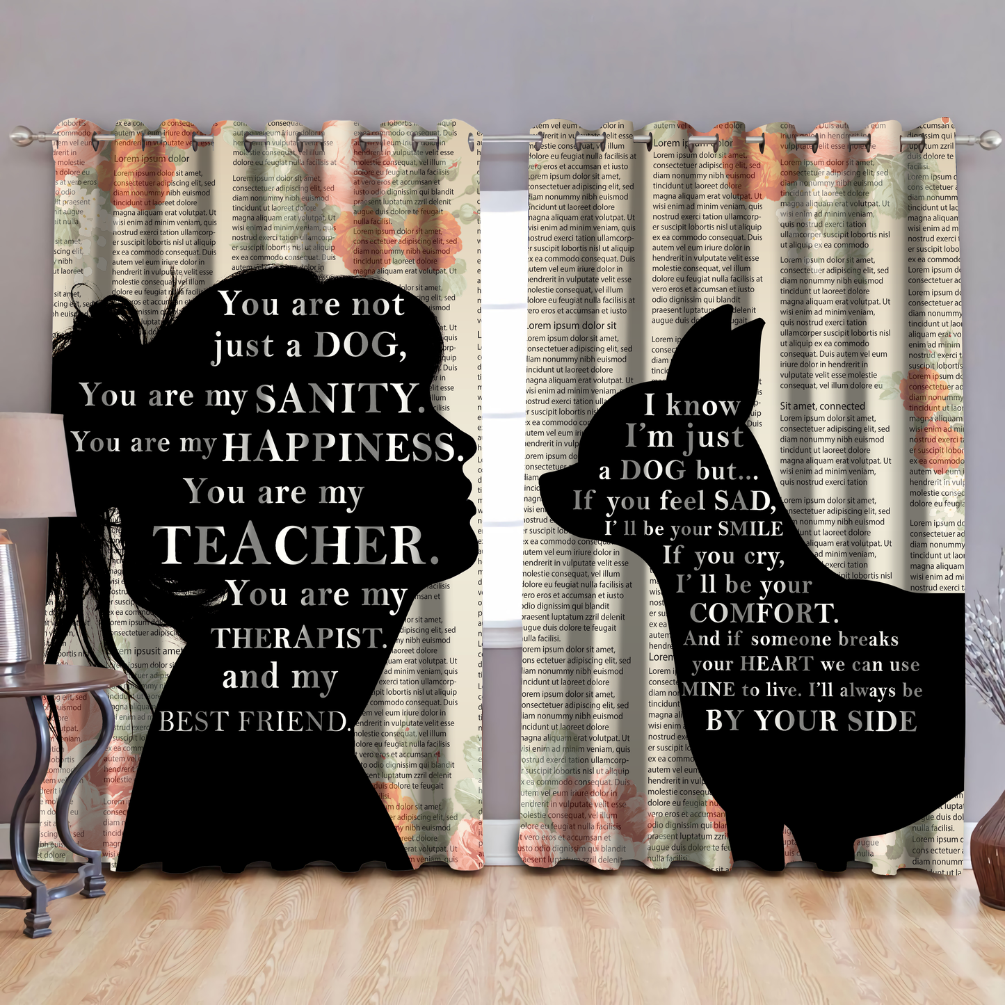 LOVE DOG CURTAIN sn23012101