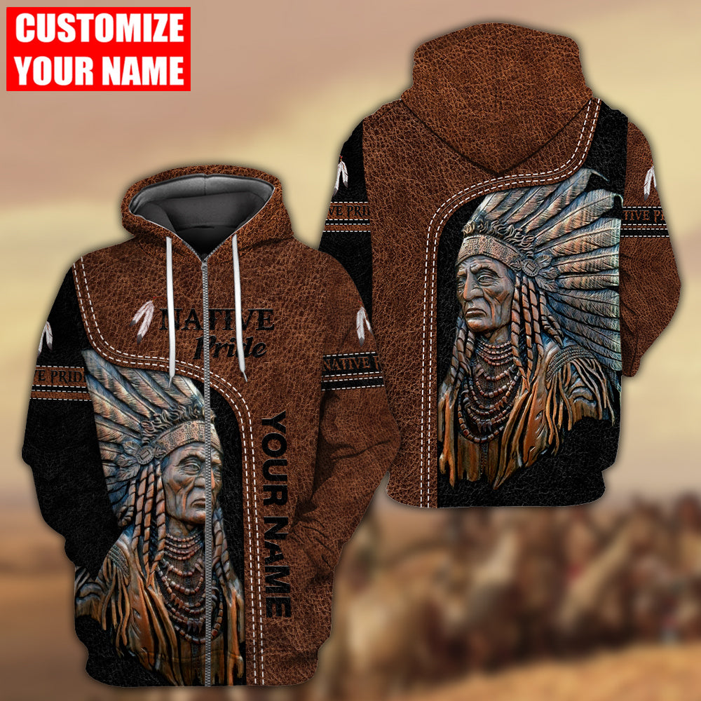 Customized Name Native American 3D All Over Printed Legging + Hoodie