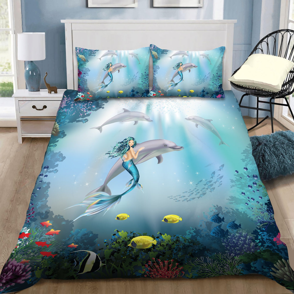 Be A Mermaid And Make Waves Bedding Set by SUN DQB07132002-Quilt-SUN-King-Vibe Cosyβ’