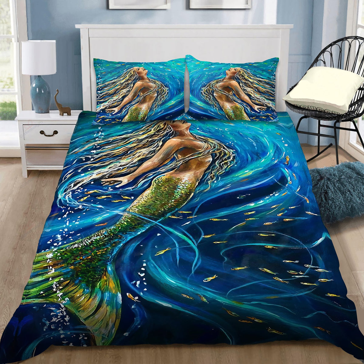 Be A Mermaid And Make Waves Bedding Set by SUN DQB07142007-Quilt-SUN-King-Vibe Cosyβ’