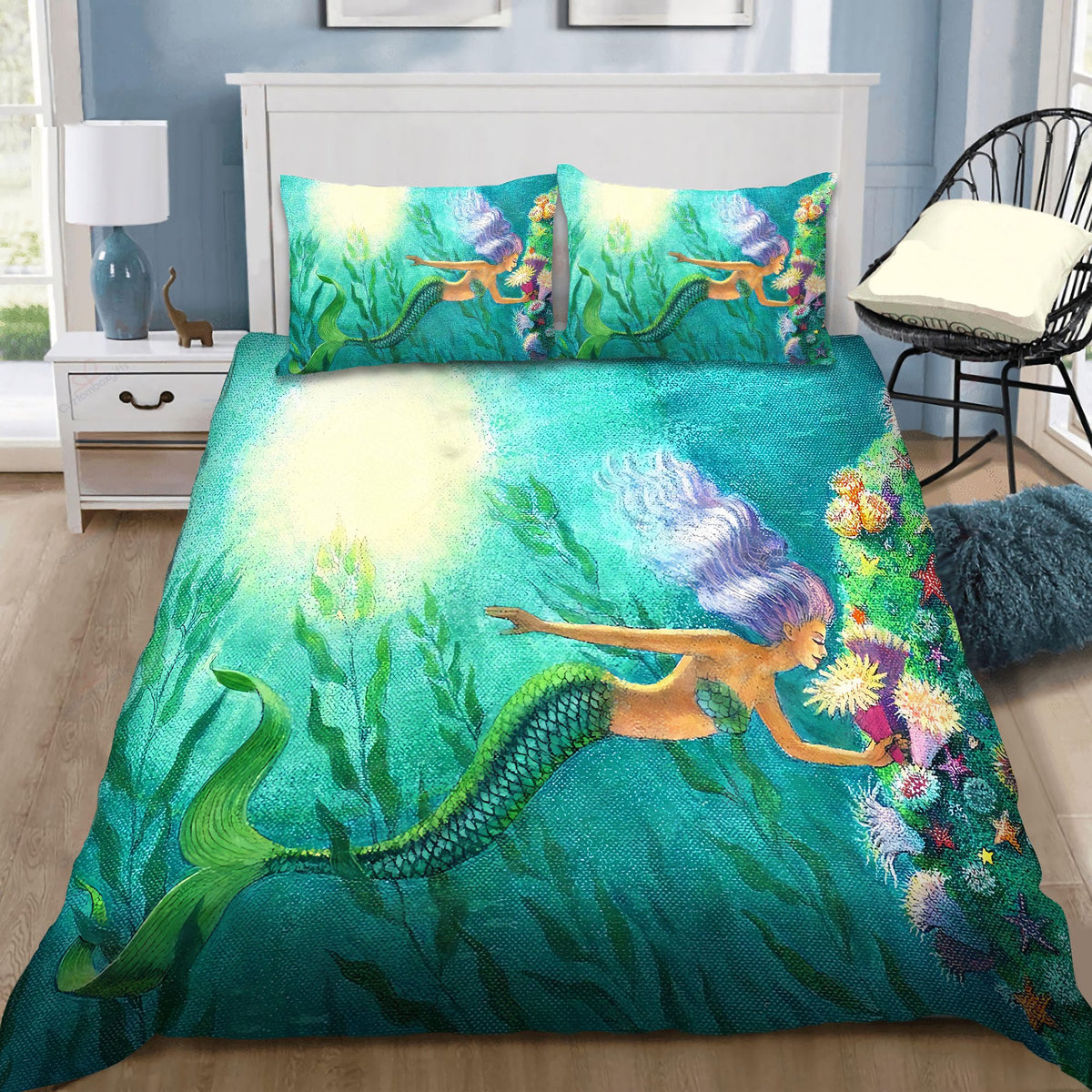 Be A Mermaid And Make Waves Bedding Set by SUN DQB07142008-Quilt-SUN-King-Vibe Cosyβ’