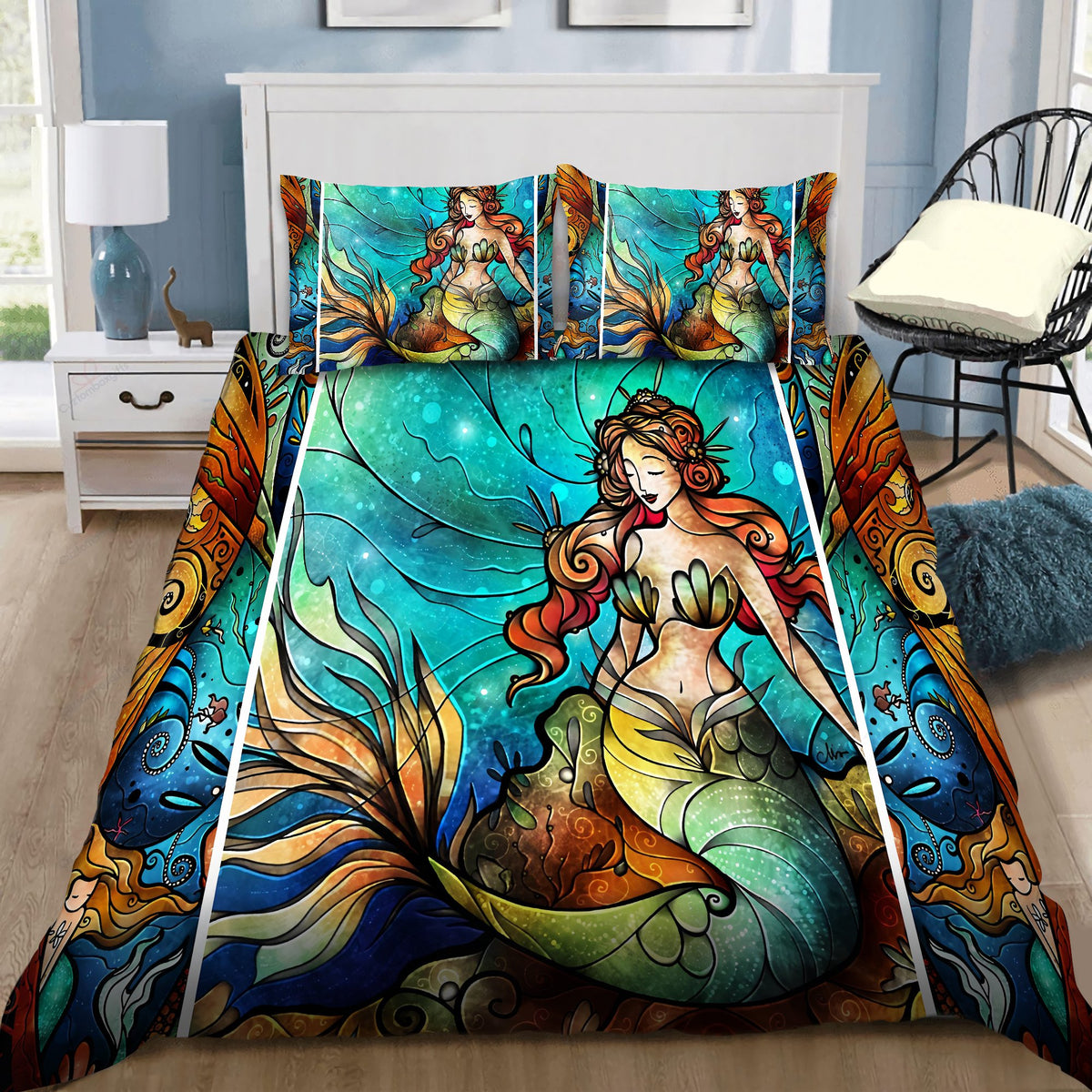 Be A Mermaid And Make Waves Bedding Set by SUN DQB07142010-Quilt-SUN-King-Vibe Cosyβ’