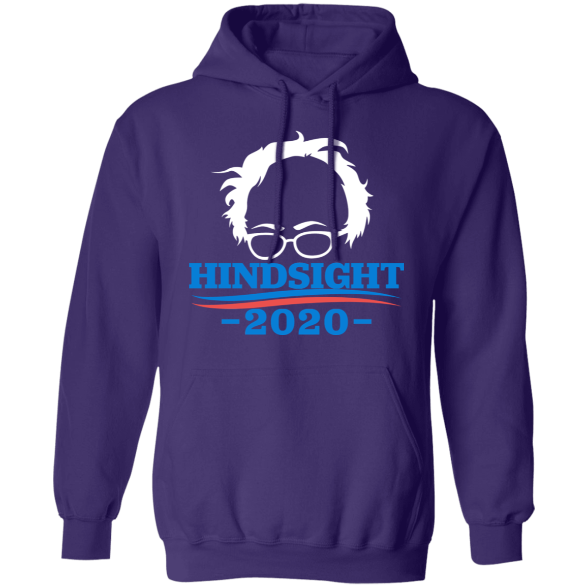 Bernie Sanders Hindsight 2020 T-Shirt-Sweatshirts-CustomCat-Purple-S-Vibe Cosy™