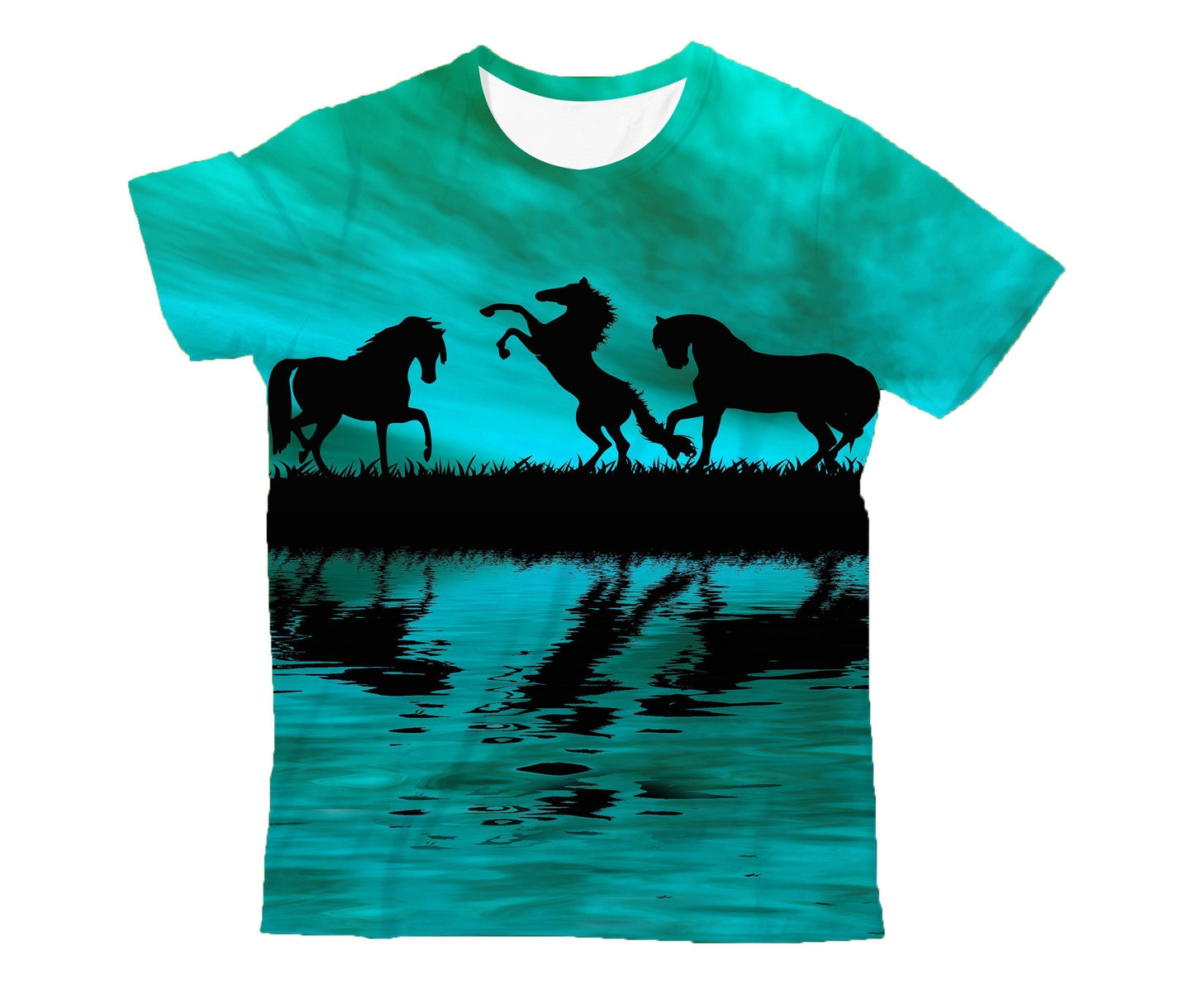3D All Over Print Kid's Animals Horse Hoodie-Apparel-Phaethon-T-Shirt-TODDLER 2T-Vibe Cosy™