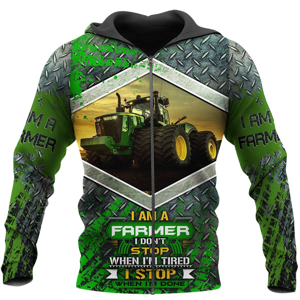 Farmer 3D All Over Printed Shirts for Men and Women TT0098-Apparel-TT-Zipped Hoodie-S-Vibe Cosy™