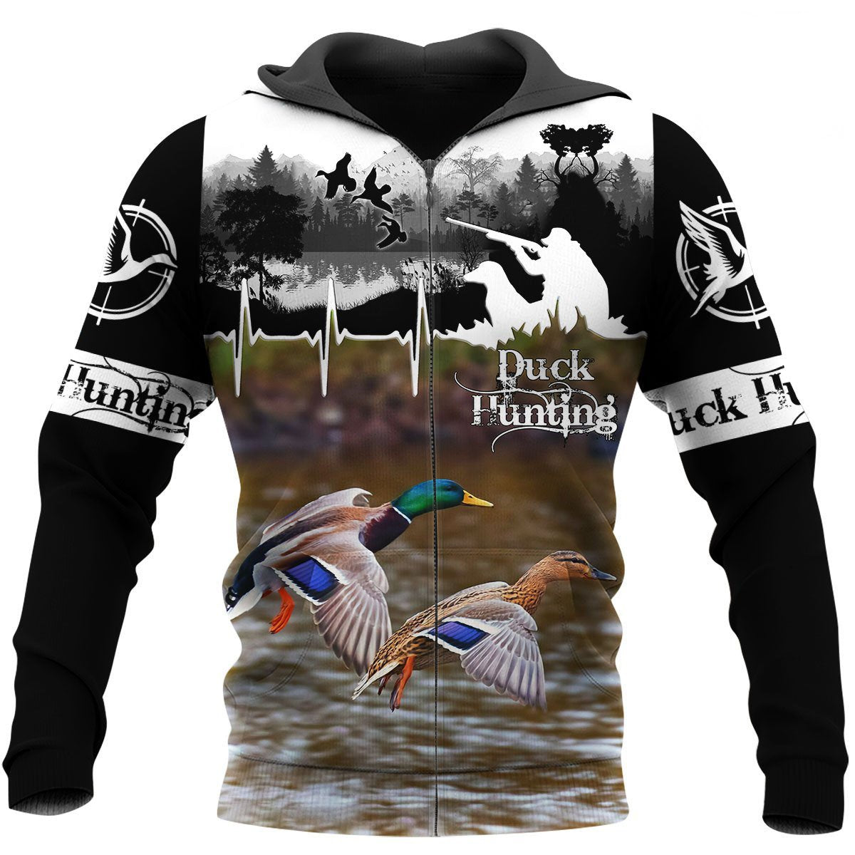 Mallard Duck Hunting 3D All Over Printed Shirts for Men and Women TT0003-Apparel-TT-Hoodie-S-Vibe Cosy™