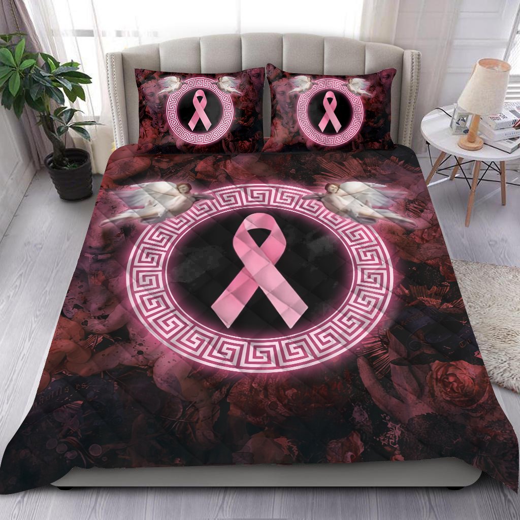 Angel Breast Cancer Awareness Quilt Bedding Set by SUN HAC110602-Quilt-SUN-King-Vibe Cosyβ’